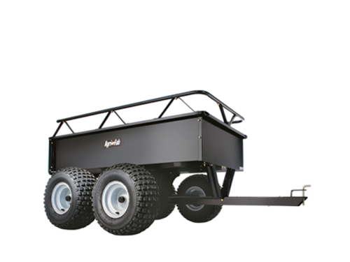 Carrello a traino in acciaio ATW, capacità di 390 litri.