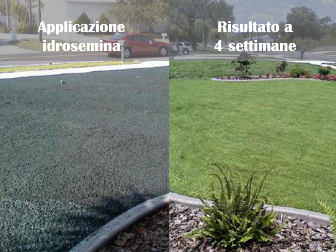 Applicaziione e risultati uso idrosemina